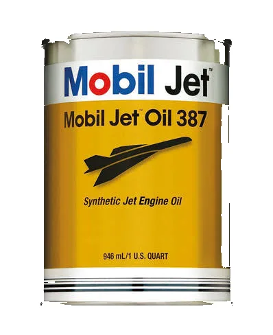 Mobil Jet Oil 387 packaging