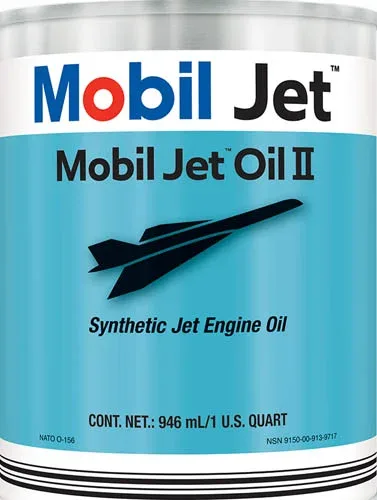 Mobil Jet Oil II packaging